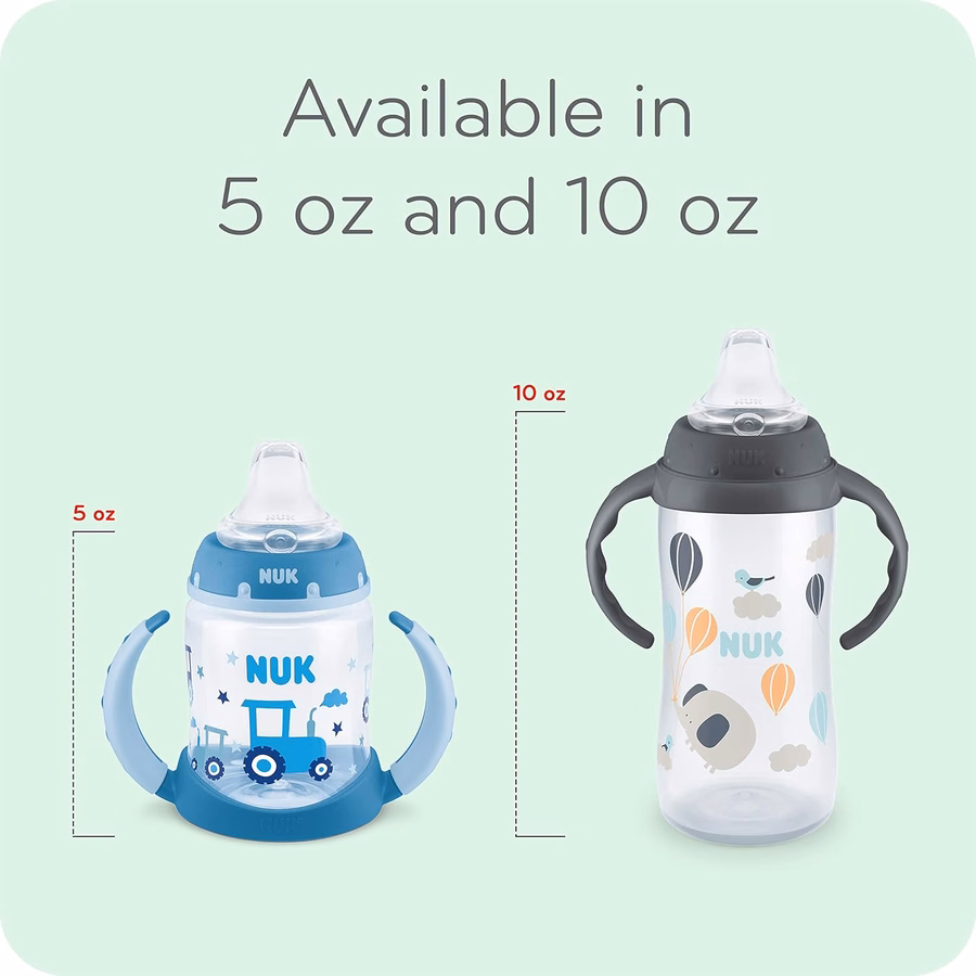 NUK Disney Learner Spill Proof Sippy Cup, Mickey Mouse, 5 Oz 1Pack – BPA Free, Spill Proof Sippy Cup : Baby