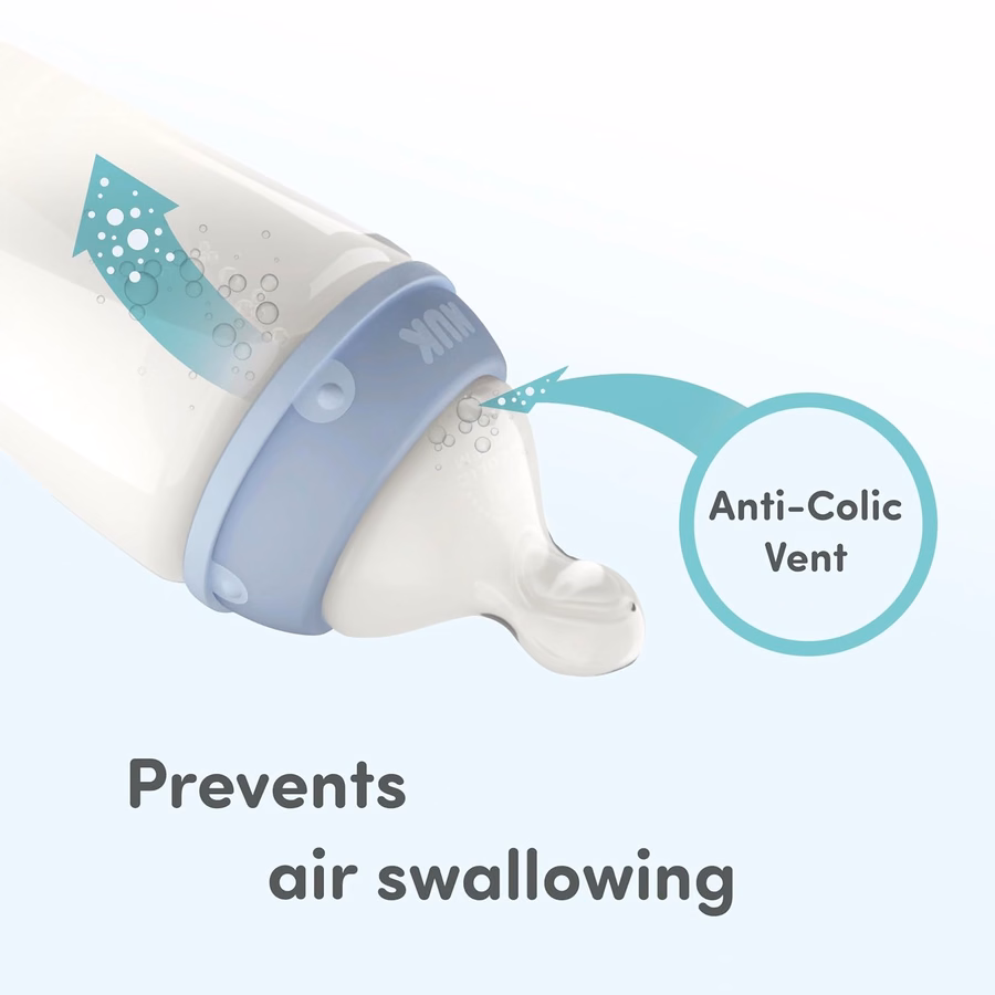 NUK Smooth Flow Anti-Colic Bottle Newborn Gift Set, 0+ Months : Baby