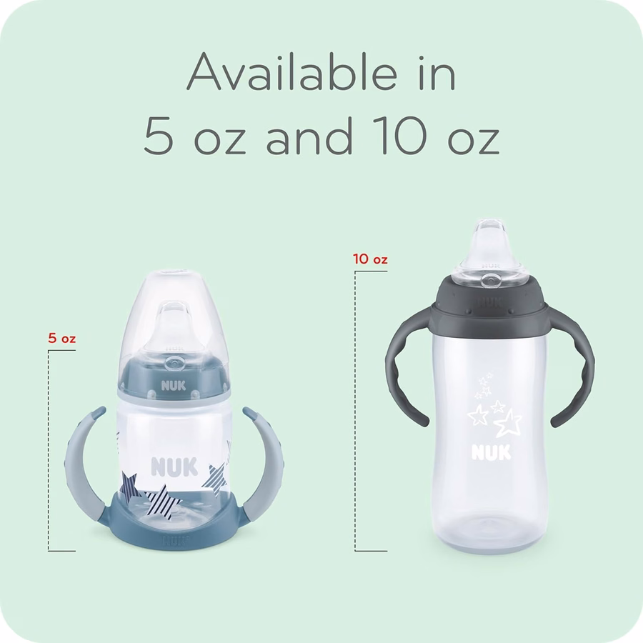 NUK Smooth Flow Anti Colic Baby Bottle, 5 oz, 4 Pack, Elephant : Baby